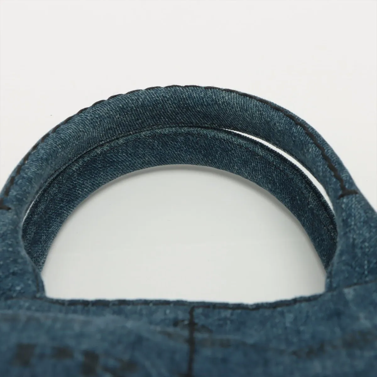 2-Way Denim Canvas Tote Bag Blue