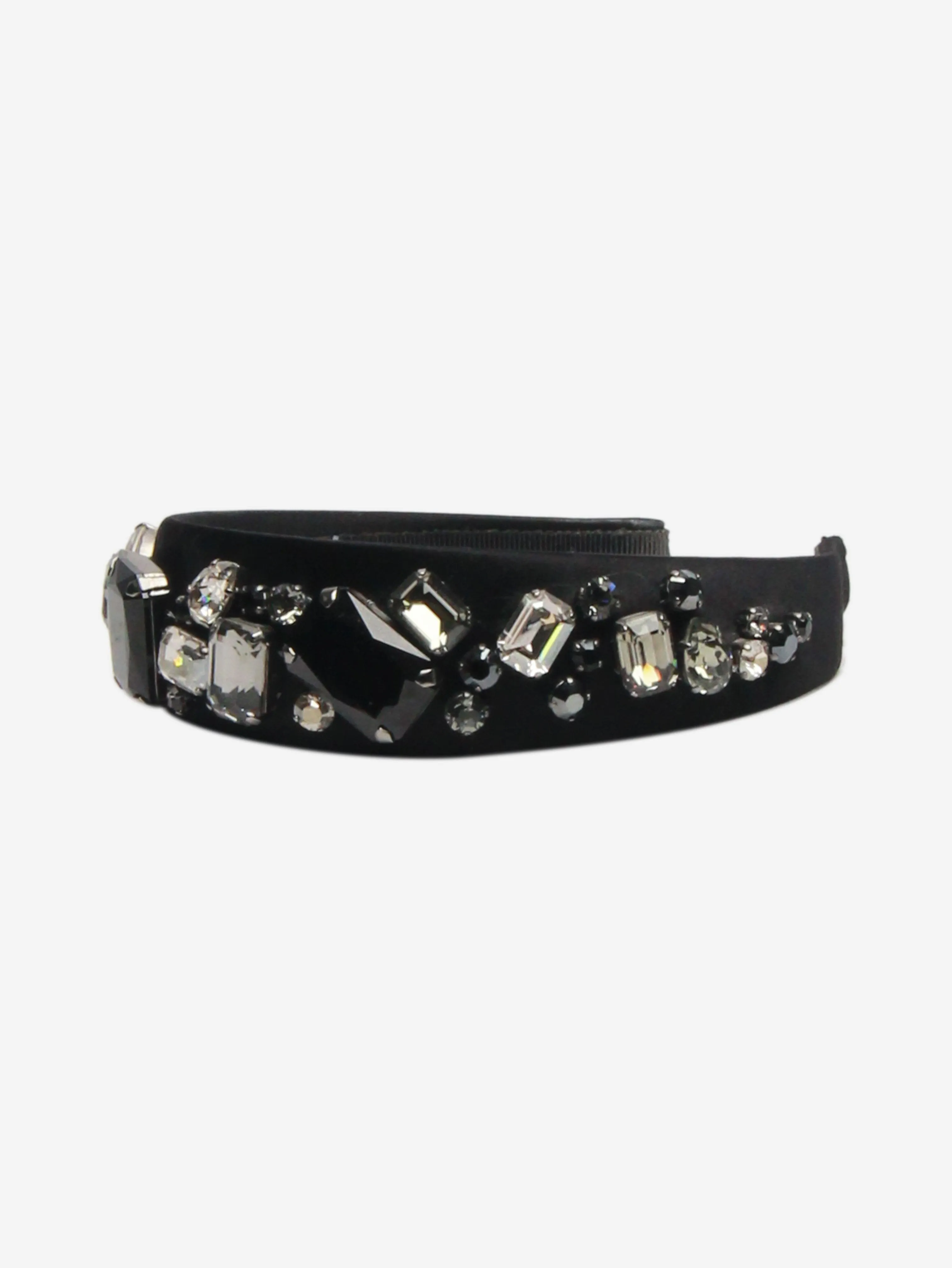 Black bejewelled headband