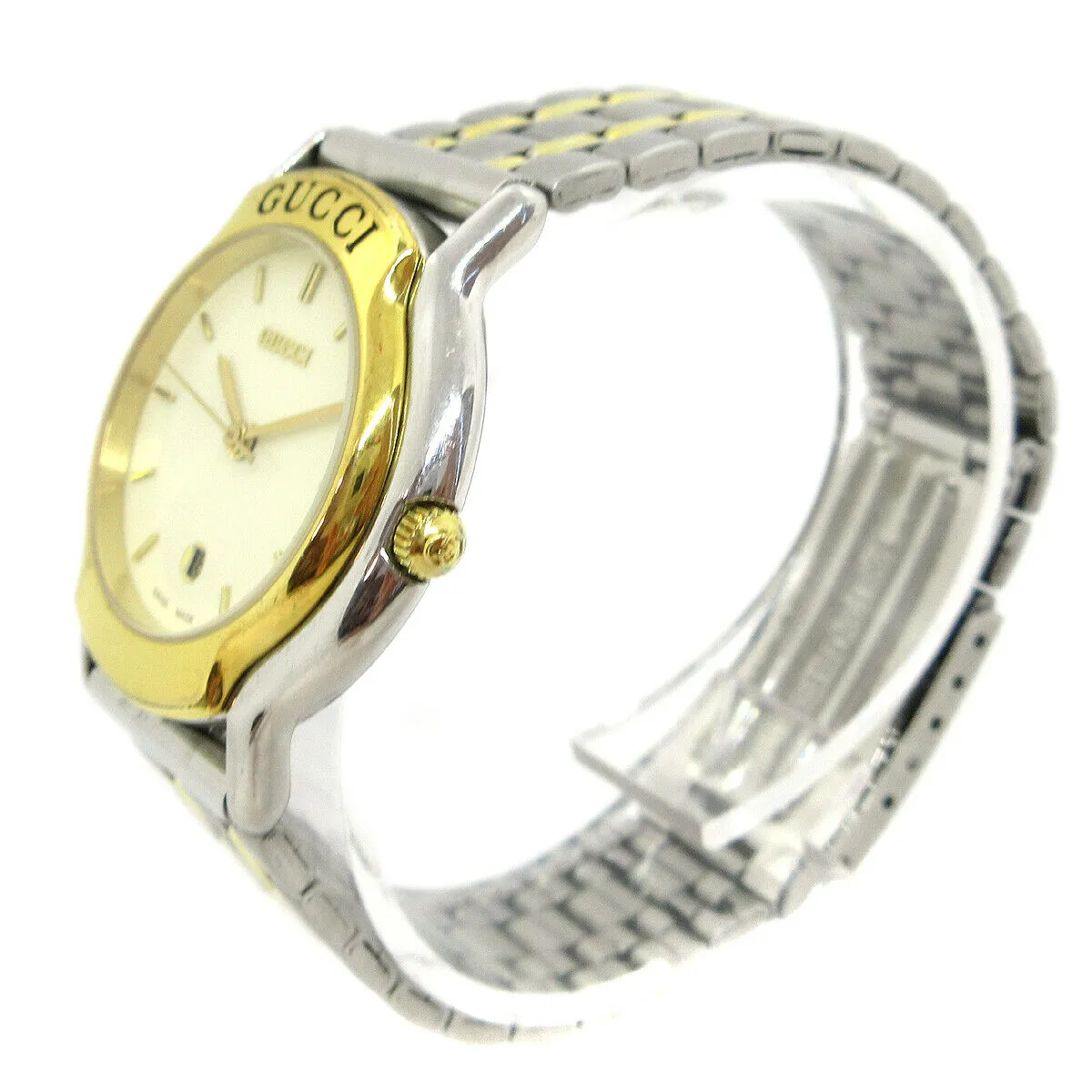 GUCCI 8000L Ladies Quartz Wristwatch Watch Silver Stainless steel 3ATM 60281