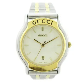 GUCCI 8000L Ladies Quartz Wristwatch Watch Silver Stainless steel 3ATM 60281