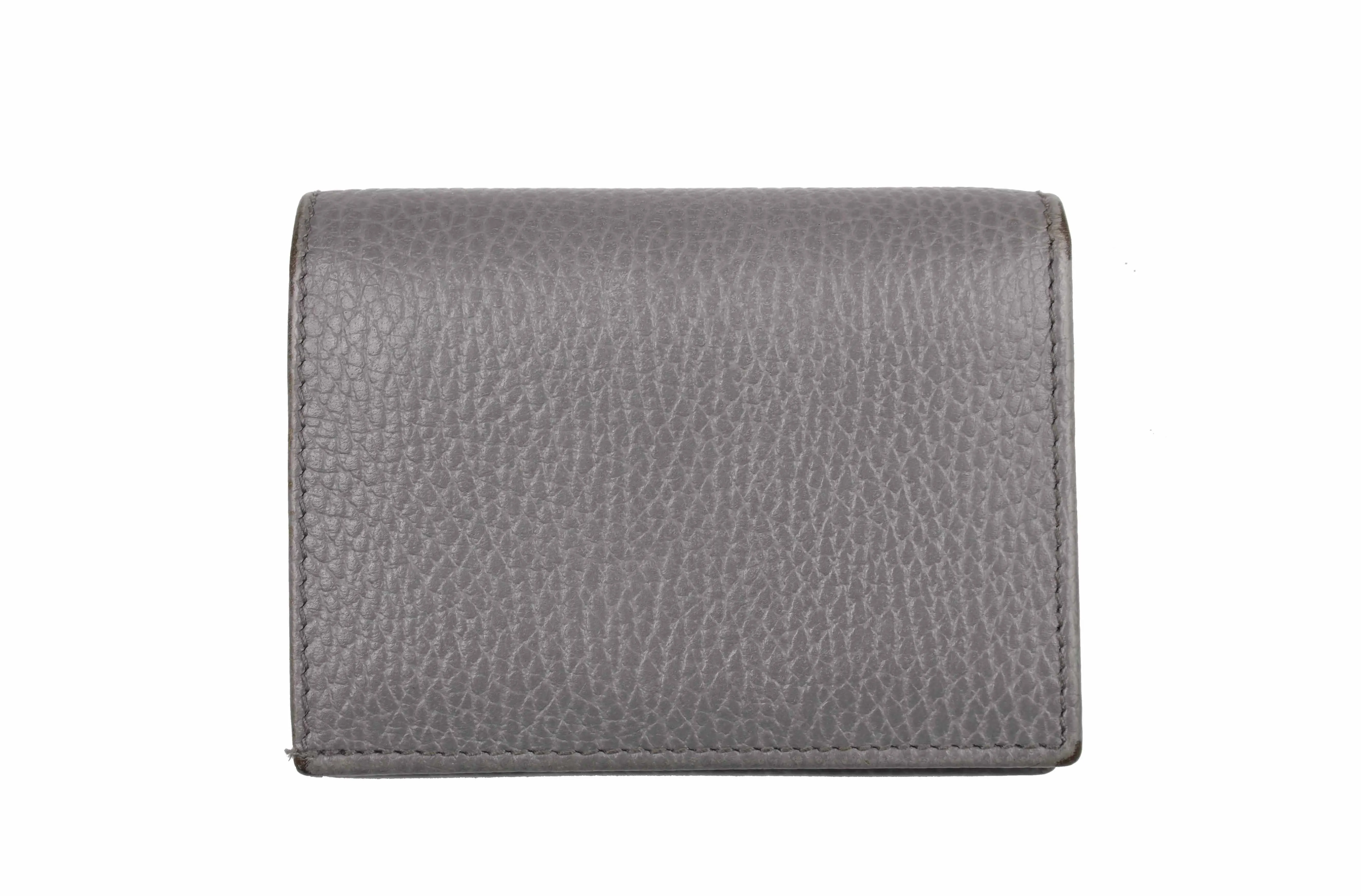 GUCCI gray leather wallet