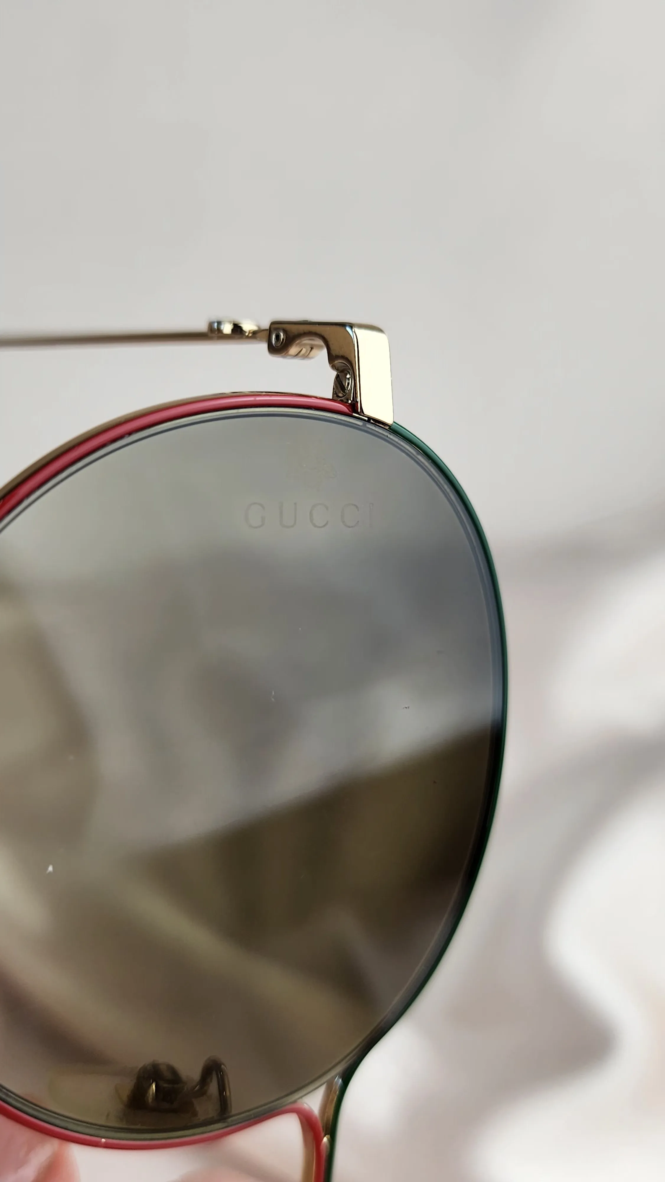 Gucci Sherry Line Round Gold Sunglasses - 904