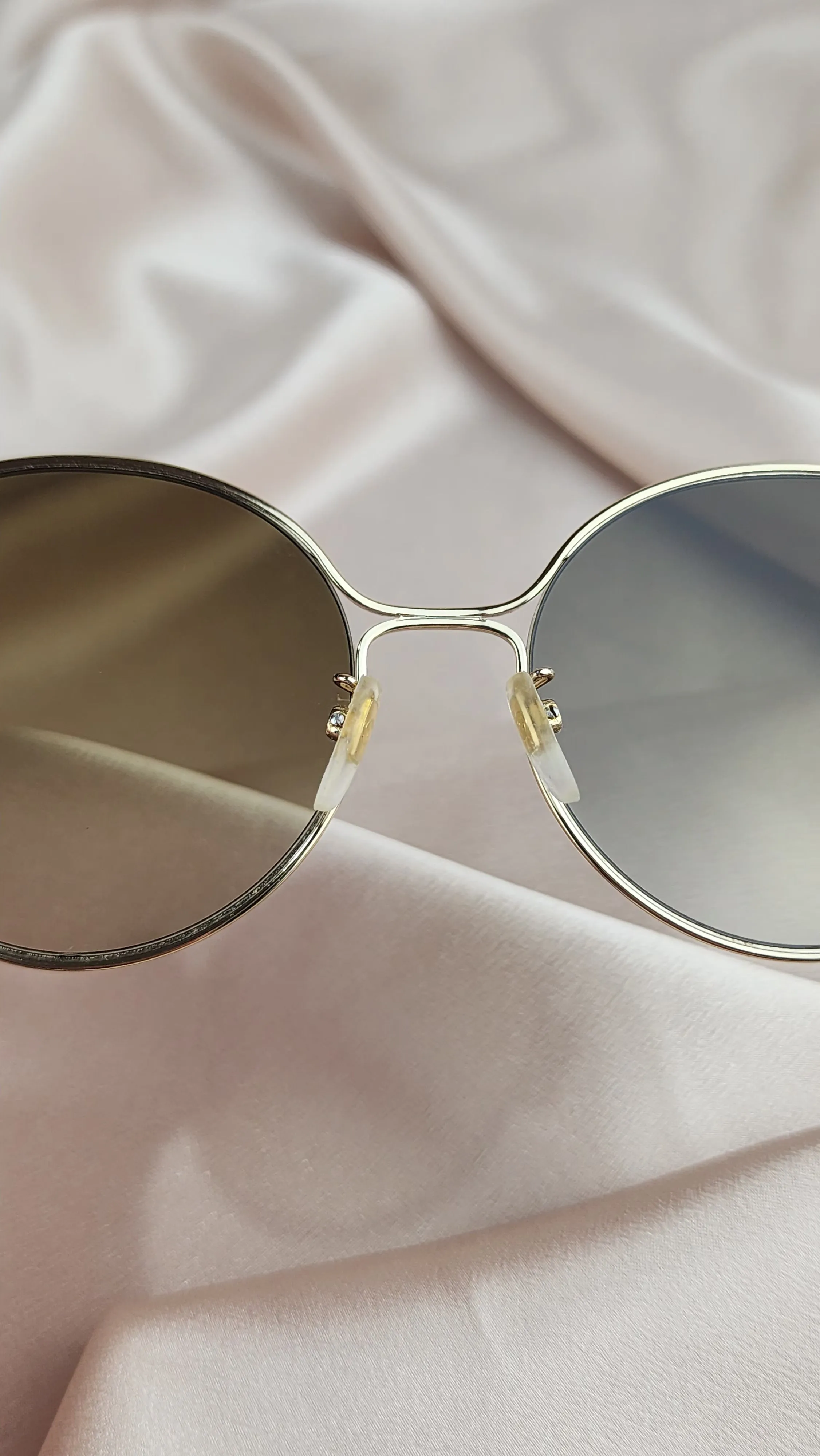 Gucci Sherry Line Round Gold Sunglasses - 904