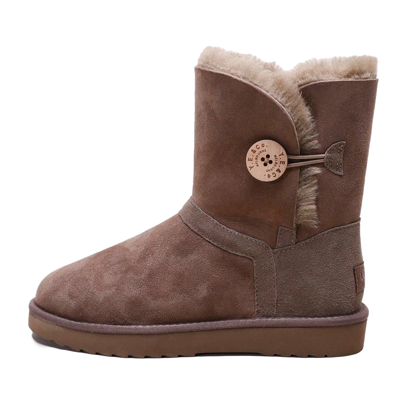 Hope - Classic Button Women's UGG Boot - Premium Australian Merino Sheepskin