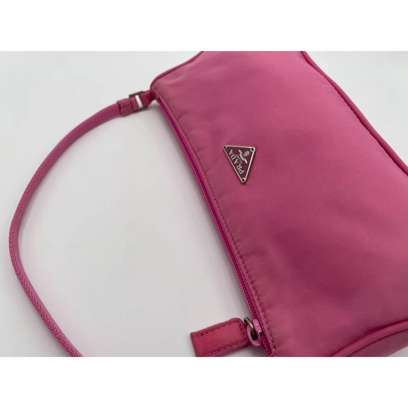 Prada Nylon Shoulder Bag Pink