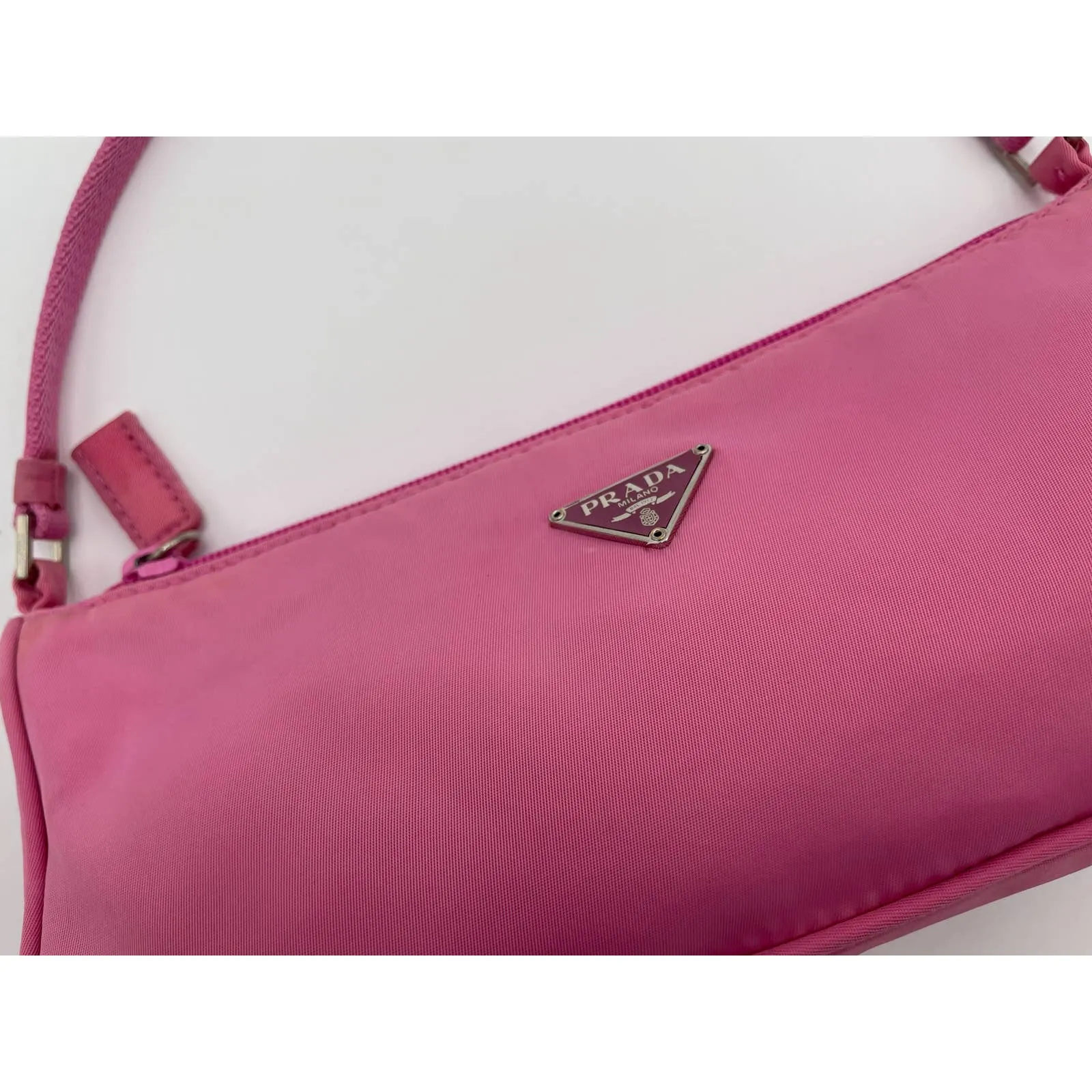 Prada Nylon Shoulder Bag Pink