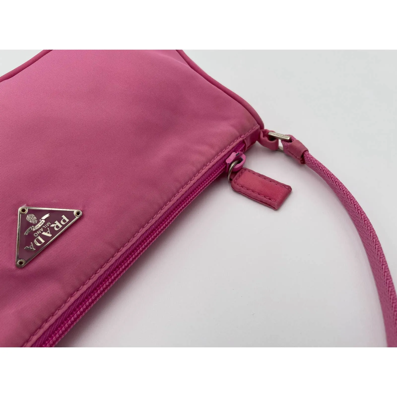 Prada Nylon Shoulder Bag Pink