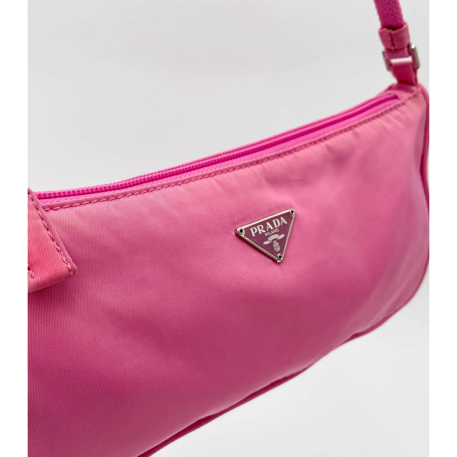 Prada Nylon Shoulder Bag Pink