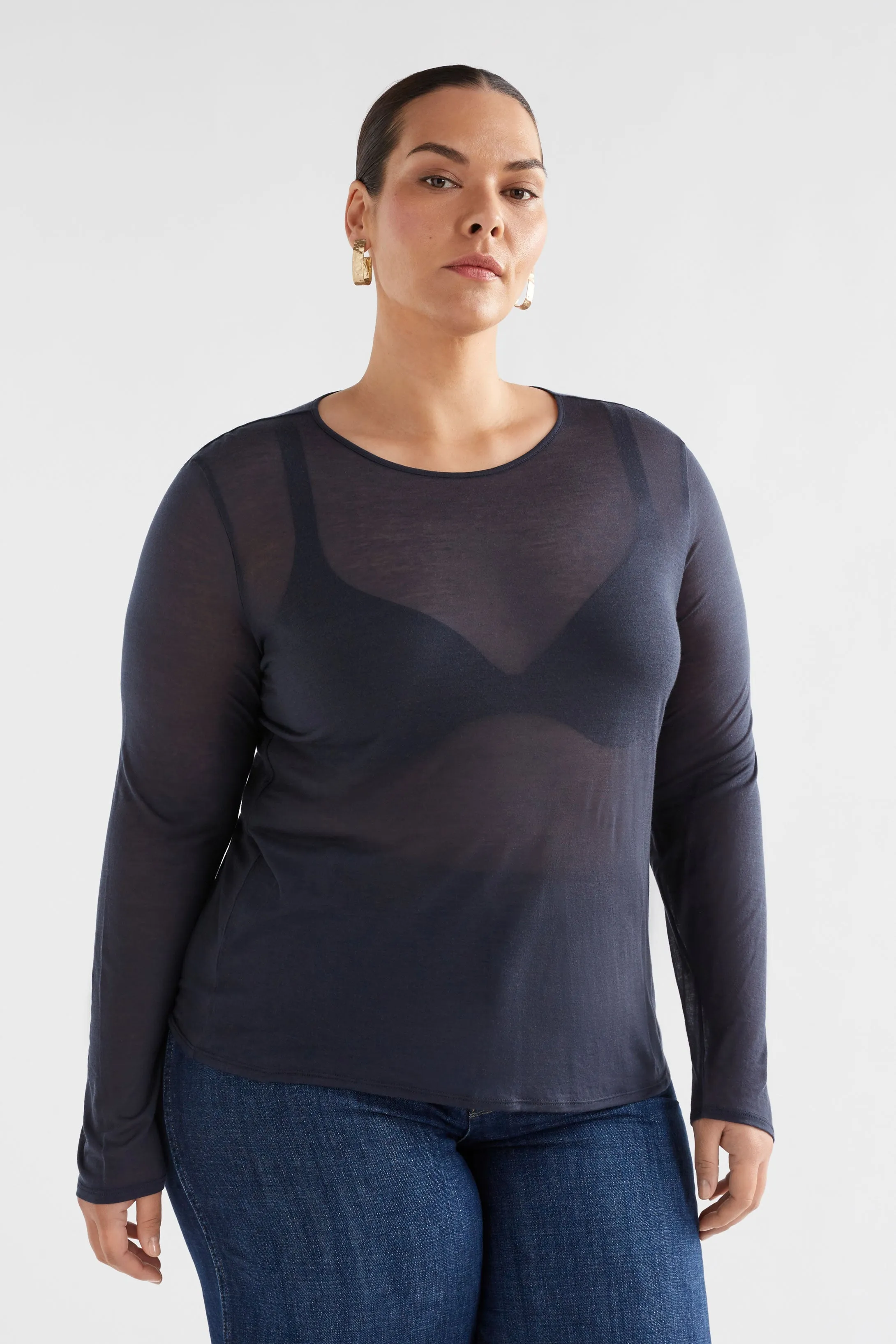 Sheer Long Sleeve Tshirt