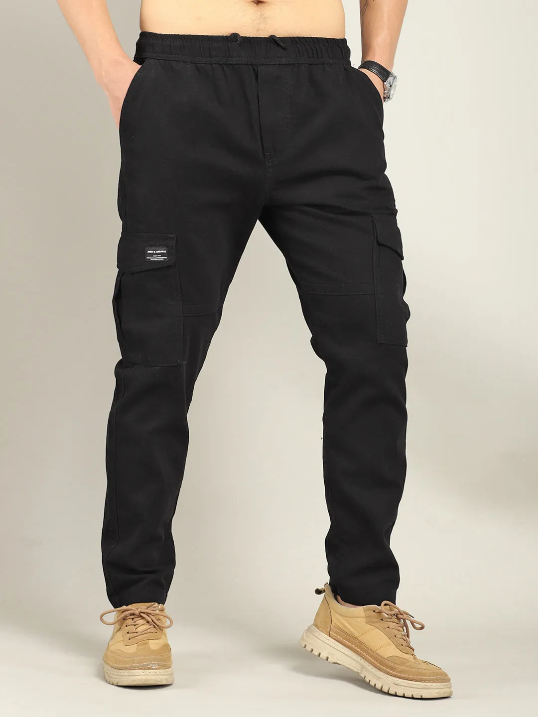 Stiller Cotton Twill Black Cargo