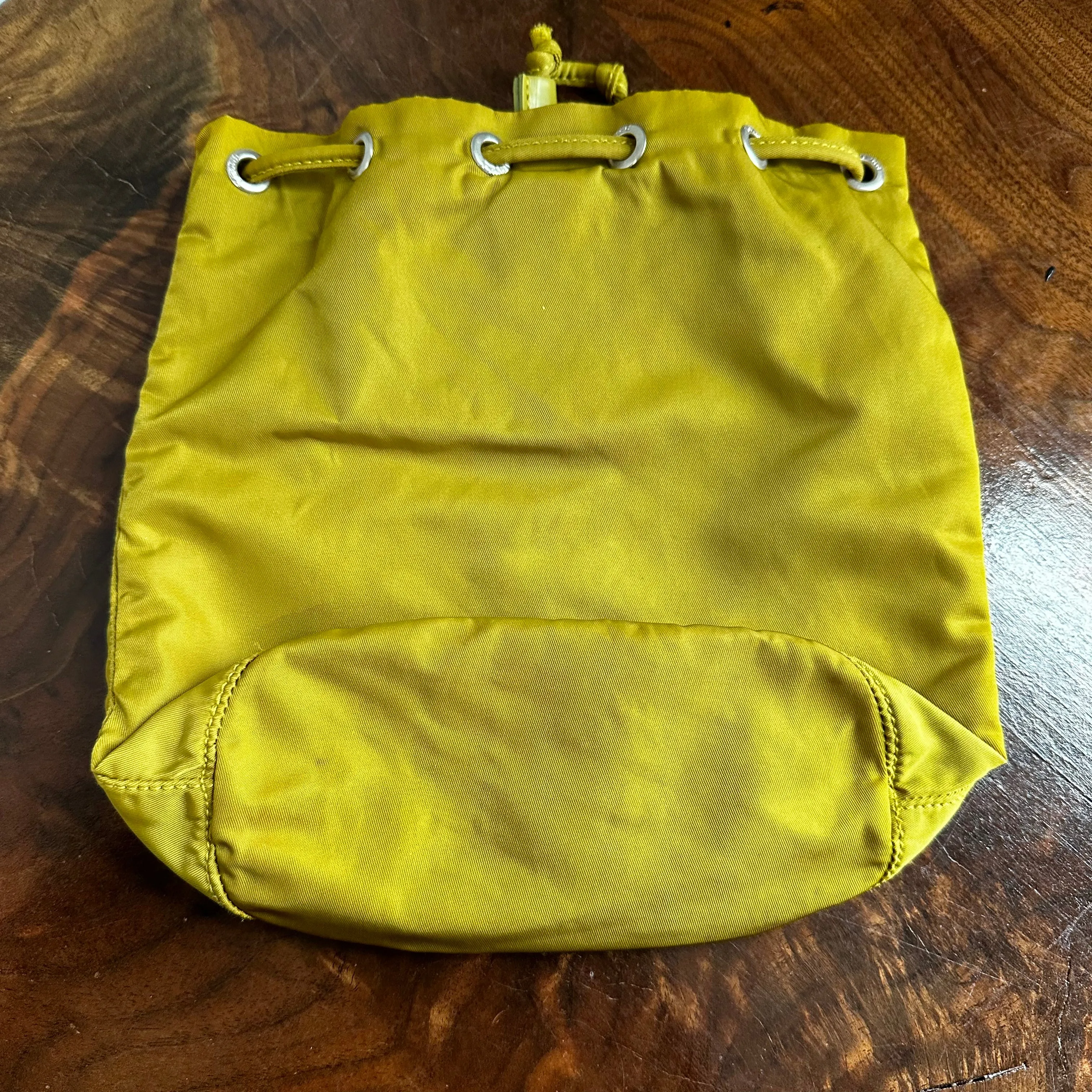 The Junco Pouch - Vintage Prada in Chartreuse