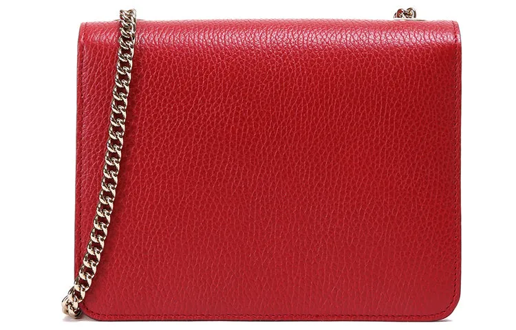 (WMNS) GUCCI Leather Organ Crossbody Bag Single Shoulder Bag Red 510304-CAO0G-6420